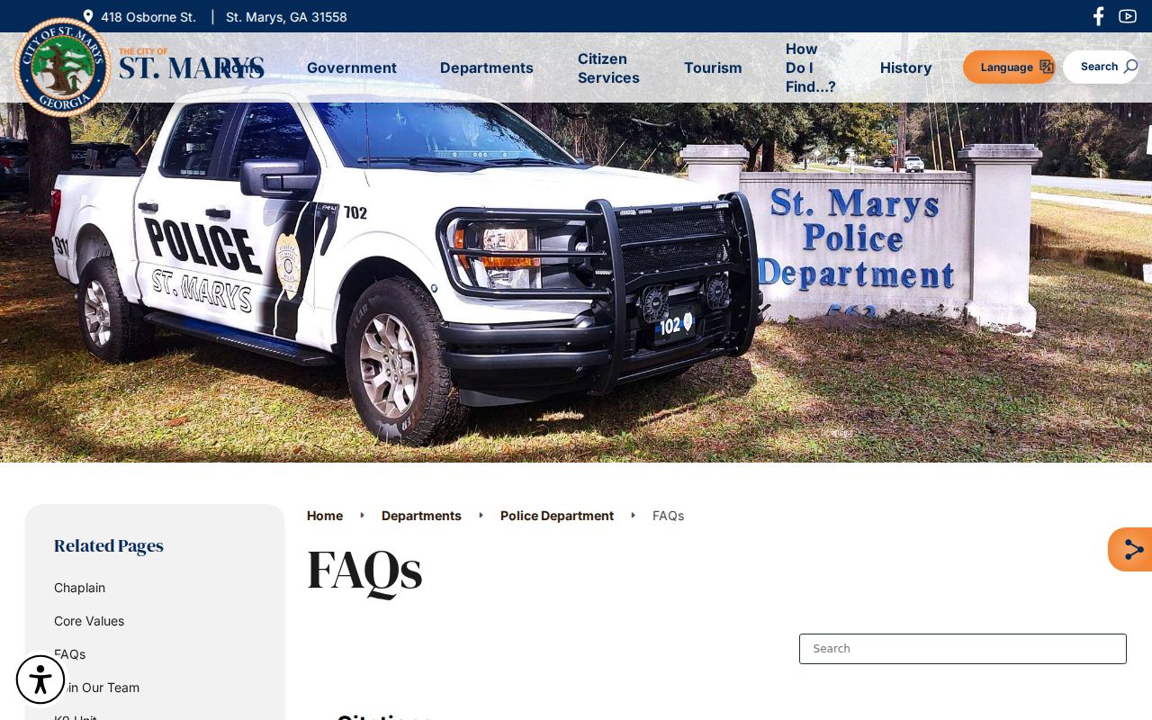 St. Marys warrant records citation timing and court clerk guidance