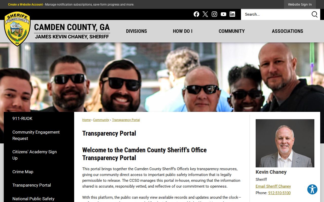 Camden County warrant records transparency portal